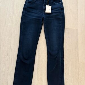 MOTHER Women's Mid Rise Dazzler Ankle Straight Leg Jeans